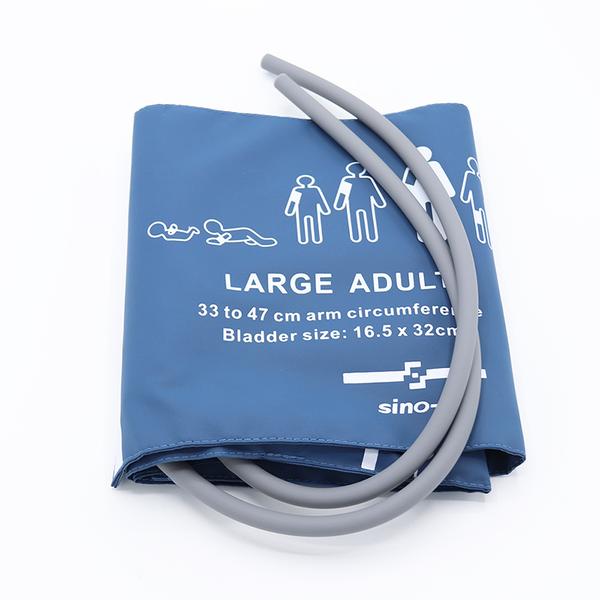 Reusable Blood Pressure Cuff Double Tube Large Adult Use 33 - 47